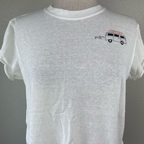 NWT Free People White T-Shirt Size XS - Picture 2 of 7